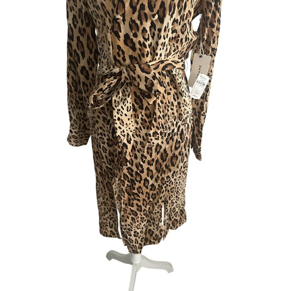 FRAME Leopard Print Button Belted Dress Size Small NEW NWT - Picture 9 of 9